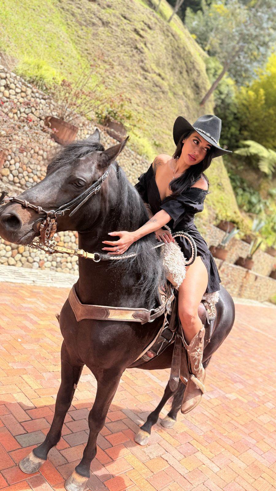 Jess Soto on horseback